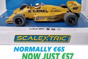 Scalextric F1 Lotus 99T #11 Slot Car ( C4355 classic Formula one Legend )