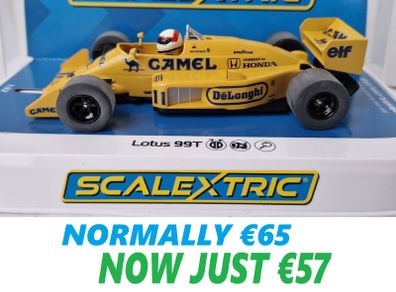 Scalextric F1 Lotus 99T #11 Slot Car ( C4355 classic Formula one Legend )