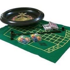 Complete Party Roulette Set 10" Massive Includes Felt Rake Chips Balls[10" Wheel]