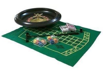 Complete Party Roulette Set 10" Massive Includes Felt Rake Chips Balls[10" Wheel]