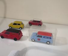 Set of 4 Classic Mini Die-cast Models Corg Rare Editions