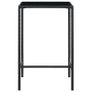 3 Piece Garden Bar Set Poly Rattan Black Image 3