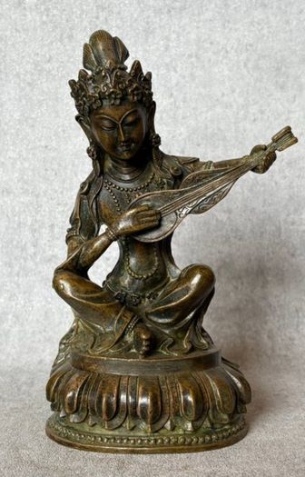 Saraswati or the Goddess of Wonderful Sound - Bronze