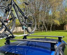 thule roof bars bike rack