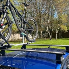 thule roof bars bike rack