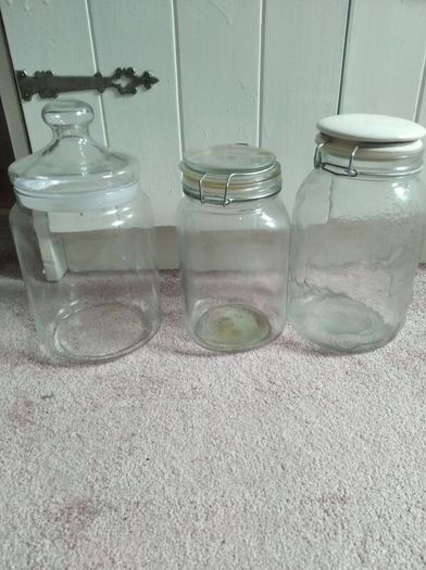 Glass Jars X 3