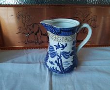 Booths 19th Century Real Old Blue Willow jug