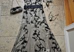 Coast cream/black dress with assessories