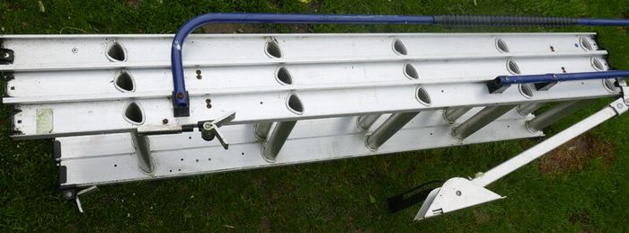 Sliding Loft Ladder with handrail