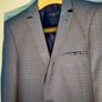 Luxury Benetti Petrol Blue Tailored 3-Piece Suit Size 38 Image 3