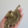 Vintage Brass Chamberstick Handled Candle Holder Image 3