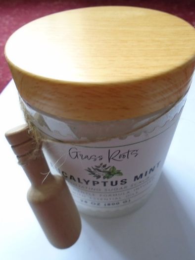 Body scrub, Grass Roots Eucalyptus Mint sugar scrub ,Beauty