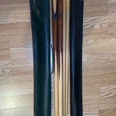 Riley 3/4 Pool/Snooker Cue Set + Extensions + Case