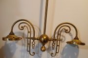 Brass chandelier