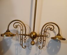 Brass chandelier