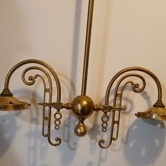 Brass chandelier
