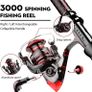 Fishing Rod and Reel Combos, Unique Design With X-Warping Painting, Carbon Fiber Telescopic Fishing Rod with Reel Combo Kit with Tackle Box, Best gift for Fishing Beginner and Angler Image 4
