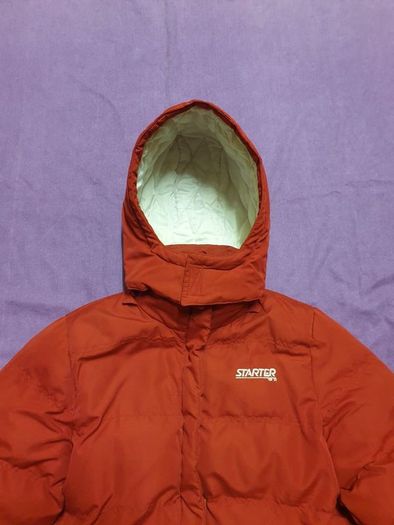 Womens STARTER padded puffer jacket coat size 10 medium detachable hood