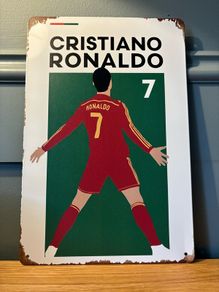 Ronaldo Tin Metal Sign