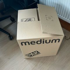 Amazon Brand new Cardboard boxes. Dimensions on photo.  Collection Swords area.