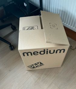 Amazon Brand new Cardboard boxes. Dimensions on photo.  Collection Swords area.