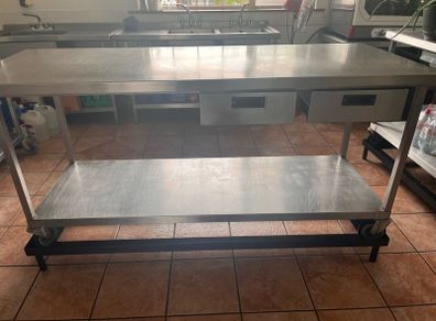Stainless steel Tables.