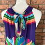 Colourful Tie-neck Summer Dress Image 3