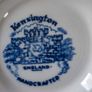Staffordshire Blue Onion Orphan Saucer Made in England By KENSINGTON  Vintage Blue Ironstone AS NIGHT LITE CANDLE HOLDER. Image 3
