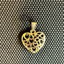14ct Gold Heart Pendant stamped 1g Image 2