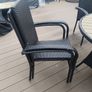 Garden table, chairs and umbrella and base Image 2