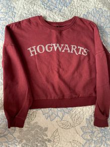 Ladies Cropped Harry Potter Sweatshirt Size M
