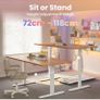 Standing Desk with USB Charging Port, 160 x 80 cm, 4 Image 8