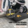 Upgraded Rubber Threshold Ramp, 3" Rise Door Ramp with 1 Channel, Natural Rubber Car Ramp Image 4