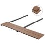 WPC Solid Decking Boards with Accessories 20m(sqr) 2.2m Light Brown Image 3
