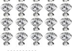 20Pcs 30mm Crystal Door Knobs, Glass Drawer Knobs Crystal Door Handles Diamond Pulls Zinc Alloy with 40 Screws of 2 Sizes 25mm, 19mm for Home Kitchen Office Chest Bin Drawer Decorating (FREE POSTAGE)