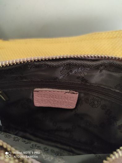 New 100% leather cross body bag