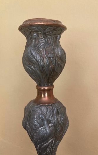 Brass & Pewter Candle Holder