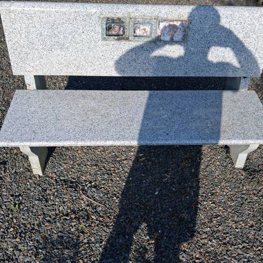 garden marble bench