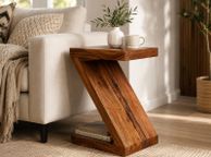 main image for ad Z  Shape Solid Wood Side Table