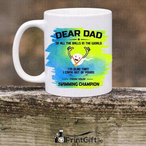 Father's Day Mug ( Swimming Champion)