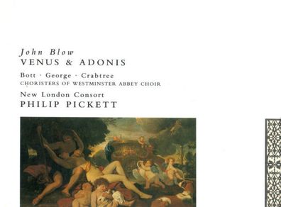 John Blow. Venus & Adonis. CD. Free Postage!