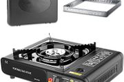 Gas Camping Stove Windproof Portable, Practical Camp Stove with Carry Case for Outdoor BBQ Party Camping Cooking, Gift for Outdoor Enthusiasts