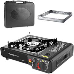 Gas Camping Stove Windproof Portable, Practical Camp Stove with Carry Case for Outdoor BBQ Party Camping Cooking, Gift for Outdoor Enthusiasts
