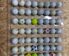 used miscoloured tour golfballs