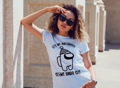 It's My Birthday, Seems Kinda Sus t-shirt for adults and kids great gift present idea
