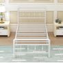3ft Single Bed Frame with Victorian Headboard and Footboard Image 4