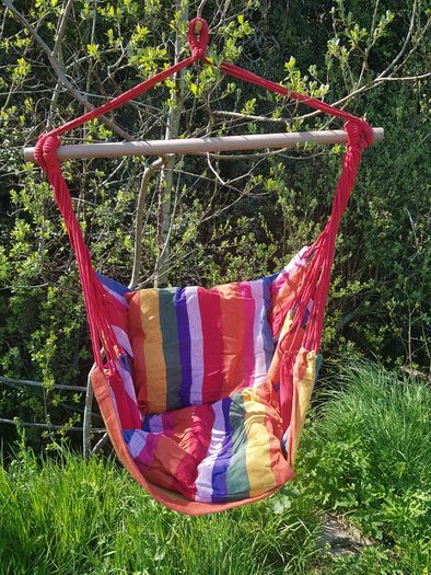 Hammock chair with two pillows