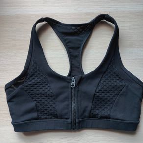 Front Zipper Sports Bra, size 8