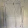 massimo dutti peplum blouse with lace size 38 Image 3