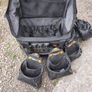 tough built rolling tool bag with various pouches Image 6